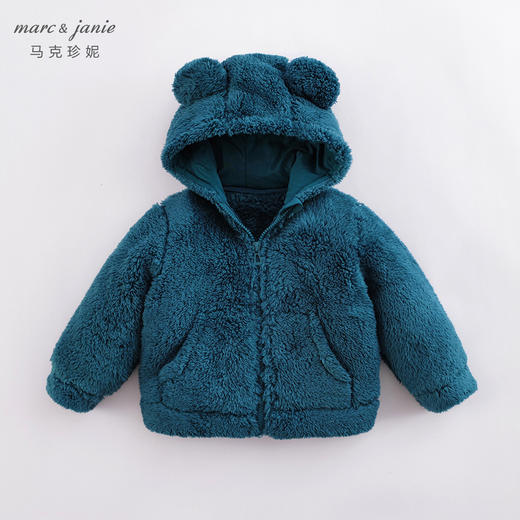 马克珍妮秋装新款 男女童双面舒棉绒连帽外套221209 商品图3