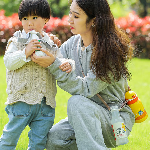FaSoLa宽保温杯矿泉水饮料瓶水壶康迪克水杯水瓶背带挂绳 商品图1