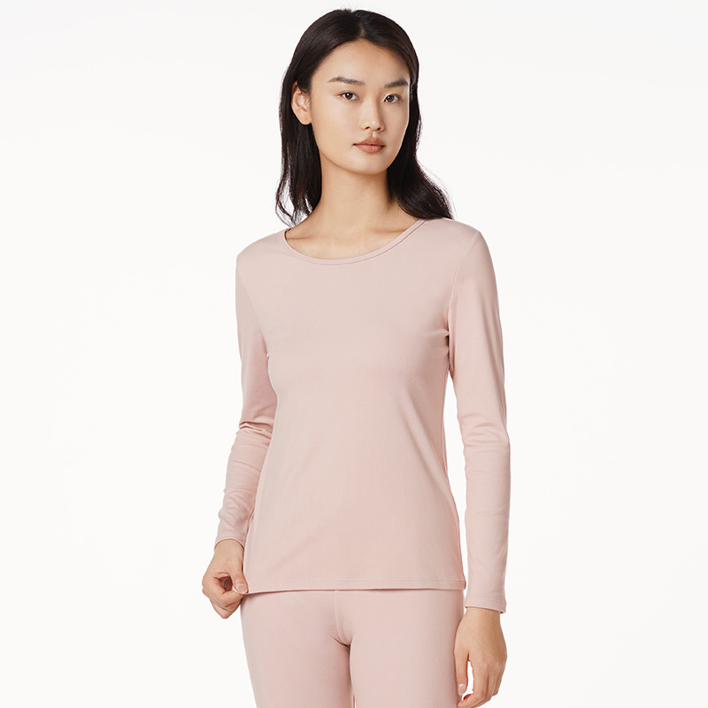 都市丽人轻暖保暖衣女5至15度适穿阳离子罗纹绒保暖衣新年本命年红品LW21A6