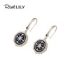 1F【Riotlily】Riotlily/艾特里里游轮码头系列-耳环（咖金+墨蓝） 商品缩略图0