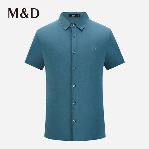 M＆D/名盾ICE-COOL黑科技降温商务休闲翻领短袖男士薄衬衫夏季 商品图0