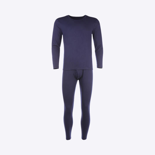 都市丽人都市锋尚舒暖保暖内衣男负5至5度适穿膨暖绒内衣舒绒单面拉烫剪保暖衣新年本命年红品FW29A1 商品图5