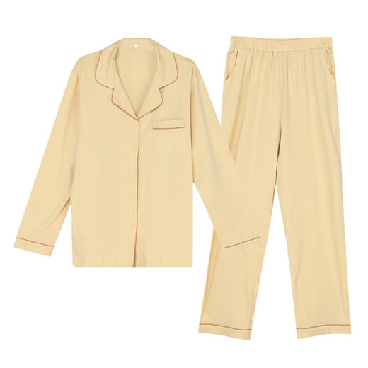 都市丽人好睡好眠女士正价棉质套装无尘棉单面薄家居服长袖睡衣LH21G1 商品图6