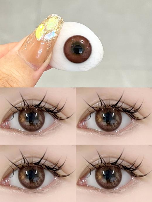 Noblegirl 美瞳年抛 栗子泥 直径14.0mm着色13.0mm 0-1000度有525/575 商品图11