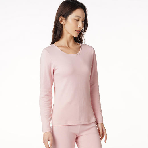 都市丽人舒暖保暖衣女负5至5度适穿保暖衣舒绒单面拉烫剪保暖衣新年本命年红品LW29A1 商品图8