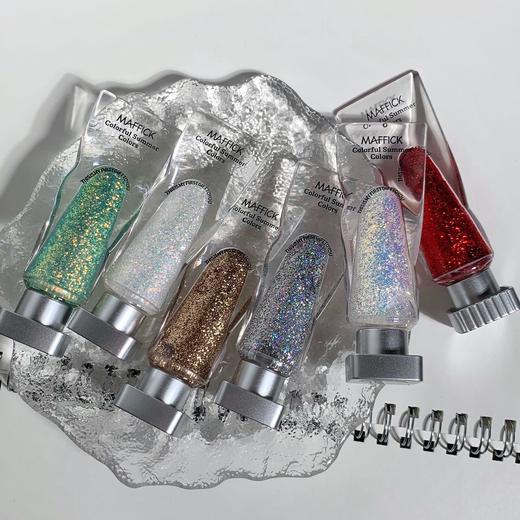 MAFFICK冰块液体眼影液钻石白碎钻液体眼影单色眼影闪粉珠光提亮 商品图1