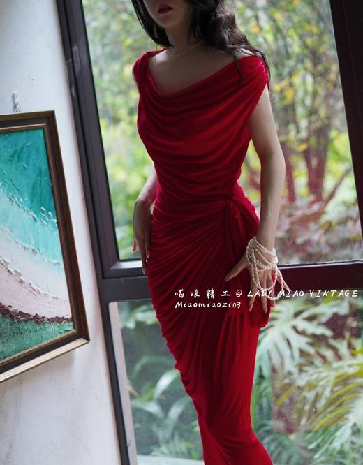 1107#【复团】喵娘精工丨定制《创世纪元》Ava Gardner复古优雅电影希腊女神裙 商品图5