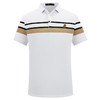【商场同款】MD名盾撞色条纹男士短袖Polo衫纯棉白色休闲T恤22454 商品缩略图4