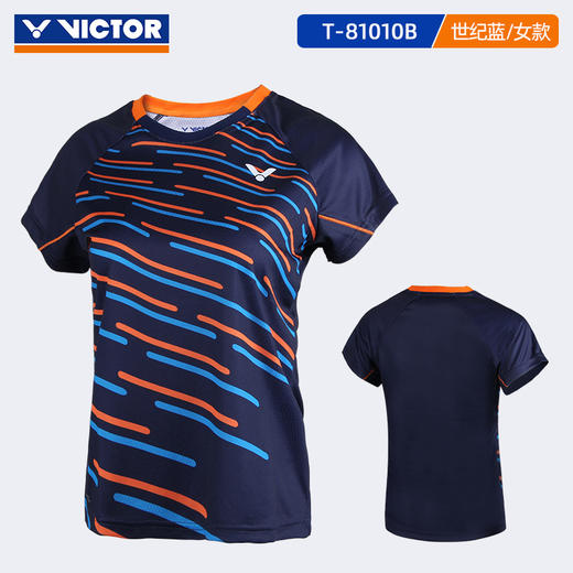 【双11大促进行中】victor威克多羽毛球服T-81010/T-91000TD胜利休闲运动短袖T恤吸汗速干上衣 女款 商品图1