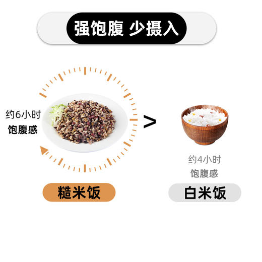 即食糙米饭粗杂粮减低脂饱腹免煮轻食健身代餐懒人食品 商品图3
