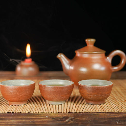 云南纯手工龙窑柴烧——土陶品茗杯 商品图6