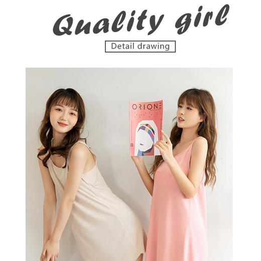 买一送一【安梨口袋元气冰皮睡裙】黑科技冰丝柔软细腻凉爽柔软冰爽顺滑透气散热吸汗透气与肌肤接触宛如牛奶般丝滑 商品图7