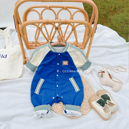 25Q曼哈依依字母刺绣爬服 商品图0