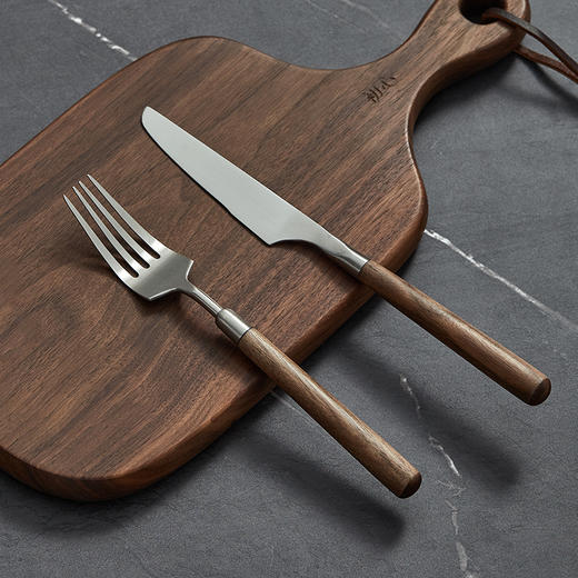 初心| 牛排板不锈钢刀叉西餐披萨板 商品图10