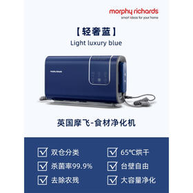 摩飞果蔬消毒清洗机食材净化器家用便携无线除农残自动洗菜机 轻奢蓝(MR2061)