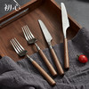 初心| 牛排板不锈钢刀叉西餐披萨板 商品缩略图0
