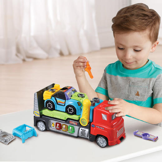 2-5岁 | VTech伟易达 改装运输车螺丝钉玩具动手可拆装卸螺母拼装组合益智男孩 2-5岁 商品图1