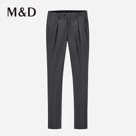 MD名盾垂坠柔软职业西裤男士四季合身商务正装裤子休闲男灰西装裤
