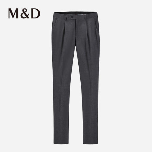 MD名盾垂坠柔软职业西裤男士四季合身商务正装裤子休闲男灰西装裤 商品图0