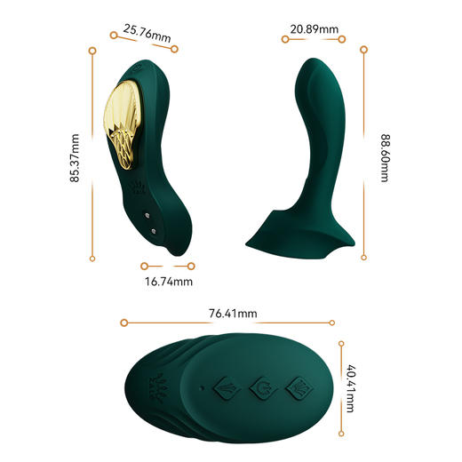 【包邮 +送润滑！！！】ZALO Aya 男女用组合式穿戴按摩器  情趣用品 商品图11