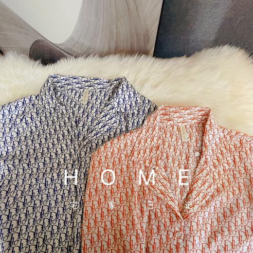 【限时折扣】春夏款冰雪丝数码印花时尚英文图案衬衫睡衣休闲睡裙家居服 商品图4