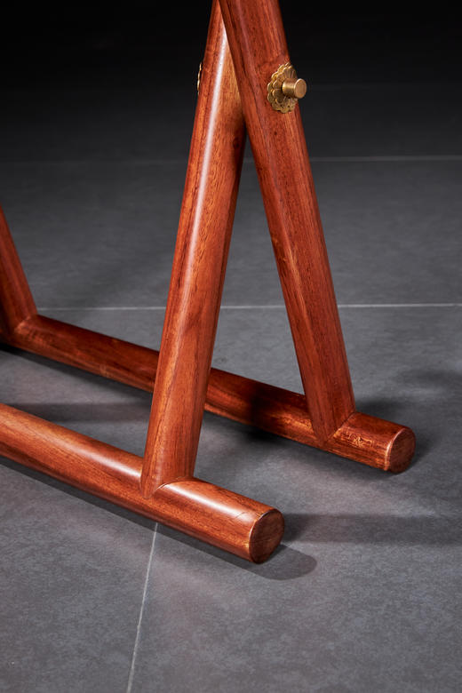 红桥红  家具严选  缅甸花梨（大果紫檀）【手工编绳马扎】 商品图4