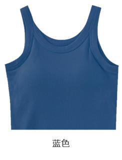 壁虎瑜伽【2208SY191】宽肩罗纹背心（有胸垫）【5天发货】 商品图10