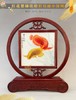 红花梨镶珐琅彩双面小屏风 商品缩略图0