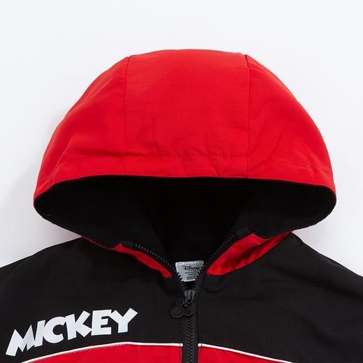 【商场同款】迪士尼童装 儿童春秋防风外套男童米奇摇粒绒加绒保暖外衣213DS0170 商品图8