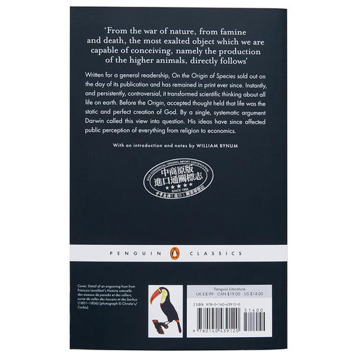 预售 【中商原版】达尔文：物种起源 英文原版 On the Origin of Species Charles Darwin 商品图1