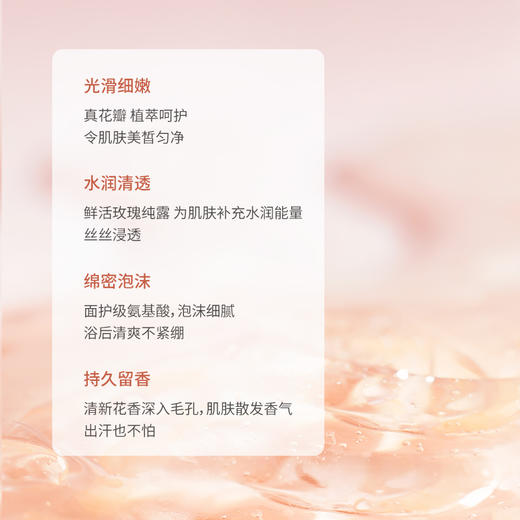 【积分加钱购】半亩花田玫瑰花瓣香氛沐浴露持久留香 400ml*1瓶 商品图1