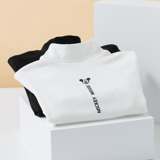 迪士尼童装 春秋新品男童半高领保暖T恤打底内搭 商品图2