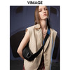 VIMAGE纬漫纪秋季新款时尚百搭马甲简约干练修身西装马夹女薄外套V1803422  商品缩略图4