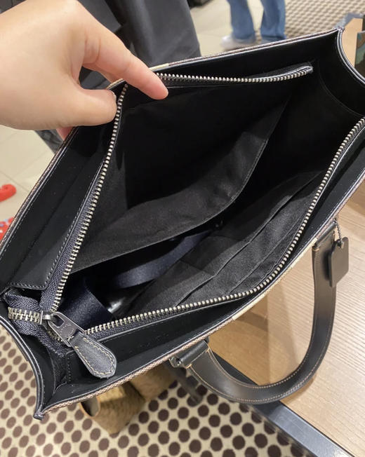 好折¥1680元直邮🇺🇸Coach GRAHAM男款公文包托特包 💼 老花拼色Logo 商品图4