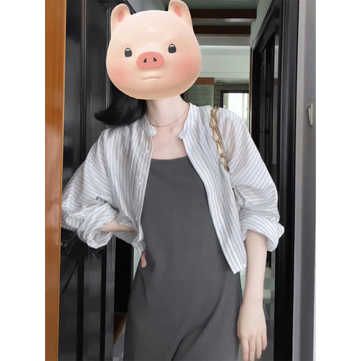 （清仓现货）【社群供V】法式高级感开衫吊带连衣裙子小众两件套涤纶2 商品图1