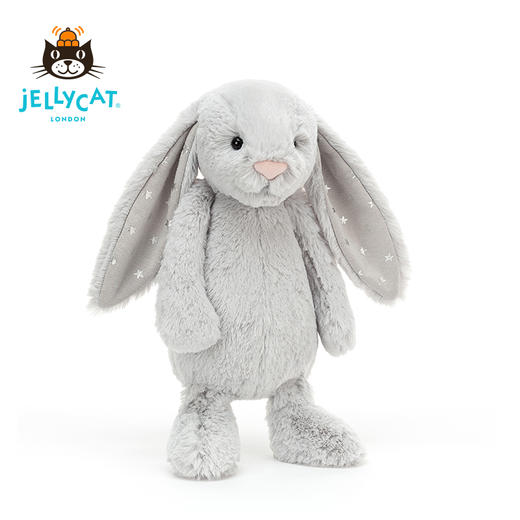 Jellycat 害羞系列 星星邦尼兔 银色 商品图3