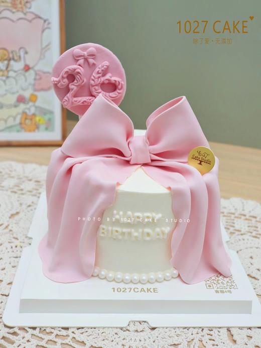 1027CAKE | 翻糖蝴蝶结 粉色 大蝴蝶结 商品图1