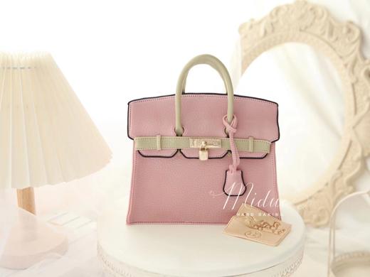 女士款 Hermes爱马仕包包 复古粉色手提袋 奢侈品 立体包包 高端 手工翻糖蛋糕（需要提前2-3天预约下单，详情可以咨询客服） 商品图0
