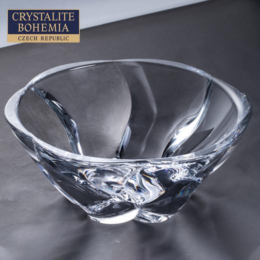 【展示样品清仓】捷克进口BOHEMIA波西米亚玫瑰水晶欧式轻奢水果盘 商品图1