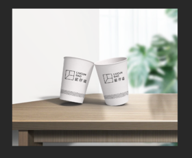 留存道定做加厚一次性纸杯家用水杯-250ML