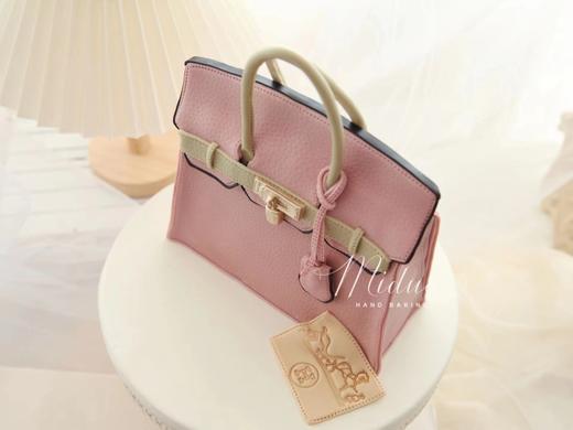 女士款 Hermes爱马仕包包 复古粉色手提袋 奢侈品 立体包包 高端 手工翻糖蛋糕（需要提前2-3天预约下单，详情可以咨询客服） 商品图3