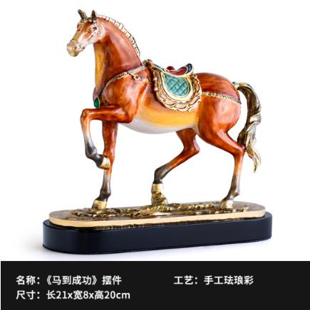 【彼达思】罗比罗丹马到成功B摆件工艺品办公室摆件公司开业礼品马到成功礼盒包装 商品图3