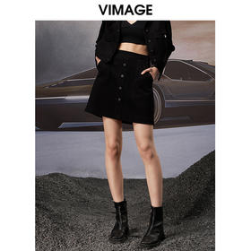 VIMAGE/纬漫纪秋季新款气质包臀显瘦时尚短裙V1806413
