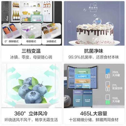海尔（Haier）冰箱BCD-465WGHTDE9S9 商品图2