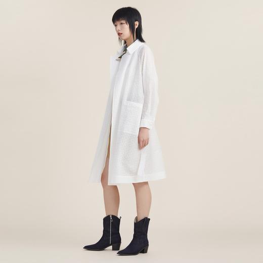 谜底风衣外套女中长款2022秋新品气质高级纯棉舒适223ME1097 商品图1