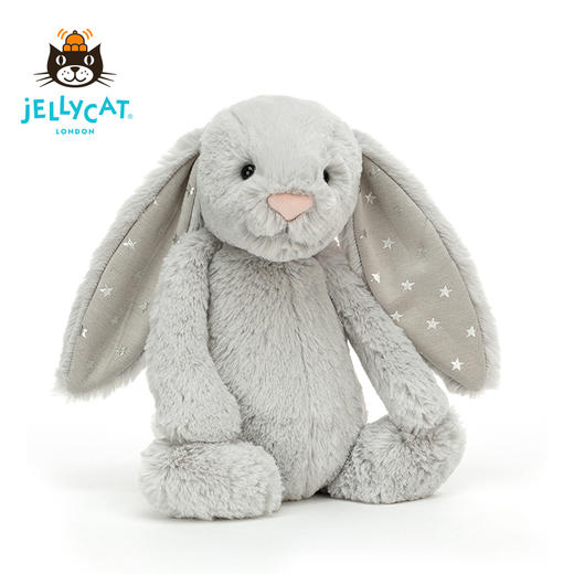 Jellycat 害羞系列 星星邦尼兔 银色 商品图2