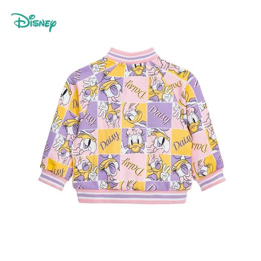 【商场同款】迪士尼童装 儿童春秋加绒保暖外套黛丝满印女童棒球服 商品图6