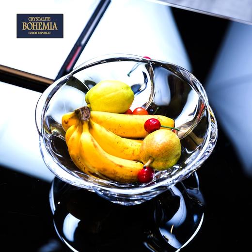 【展示样品清仓】捷克进口BOHEMIA波西米亚玫瑰水晶欧式轻奢水果盘 商品图2