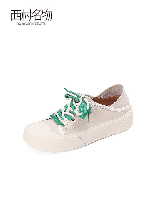 西村名物2022秋季新款透气懒人鞋子两穿半拖一脚蹬37131 商品图1