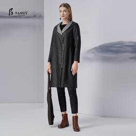 TANGY Collection/天意精品2022年秋季新品女士茛绸双面外套